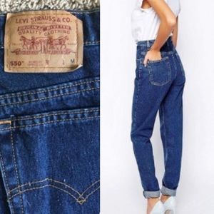 Levi’s 550 Mom Jeans / High Waist Tapered Leg